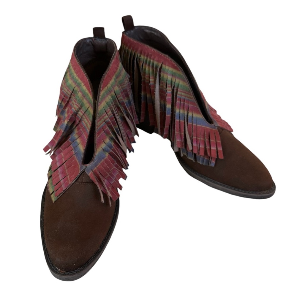 New VOLATILE Fringe Ankle Boots
